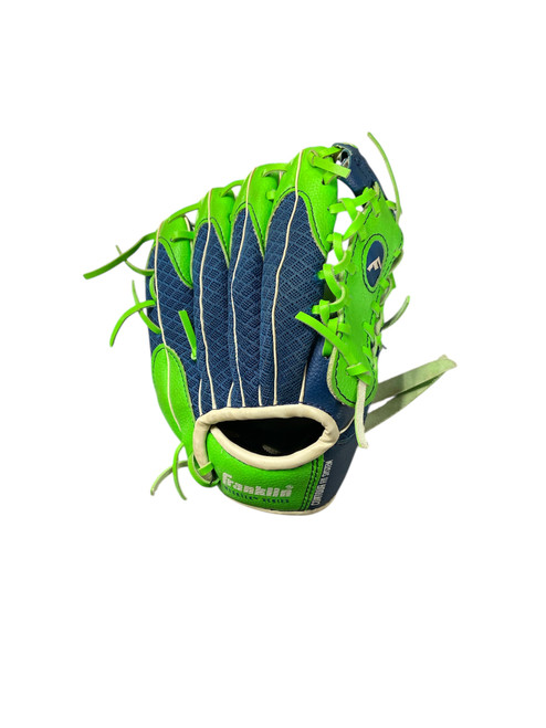 Vist Large View of Product Image Which is Used Franklin MESH TEK BB/SB Glove RH Throw Green 9 1/2"
