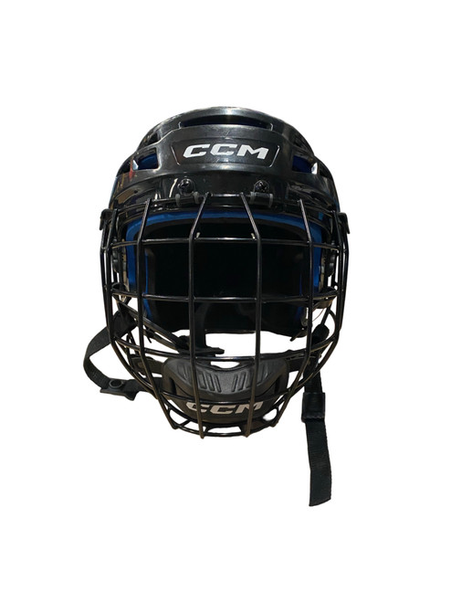Vist Large View of Product Image Which is Used CCM XT Helmet Cage Combo Black MD