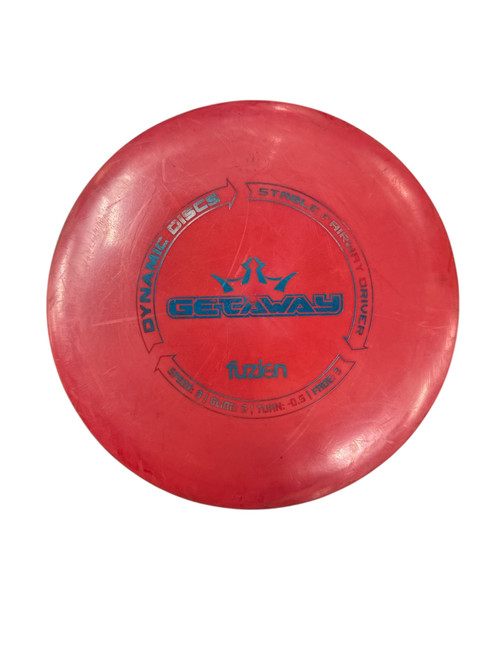 Vist Large View of Product Image Which is Used Dynamic Discs GETAWAY Disc Golf Driver Red