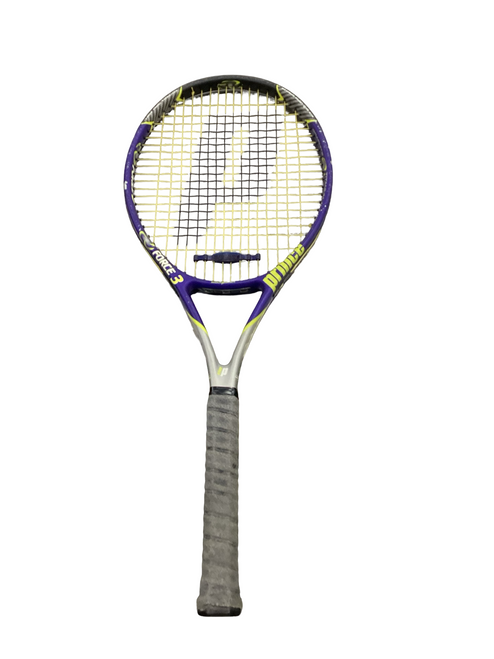 Vist Large View of Product Image Which is Used Prince FORCE 3 Adult Tennis Racquet Royal Blue 4 1/4"
