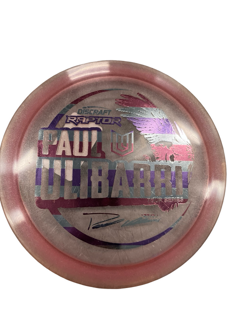 Vist Large View of Product Image Which is Used Discraft RAPTOR Disc Golf Driver Purple