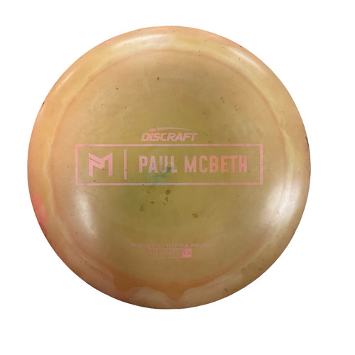 Vist Large View of Product Image Which is Used Discraft PROTOTYPE PAUL MCBETH Disc Golf Driver Yellow