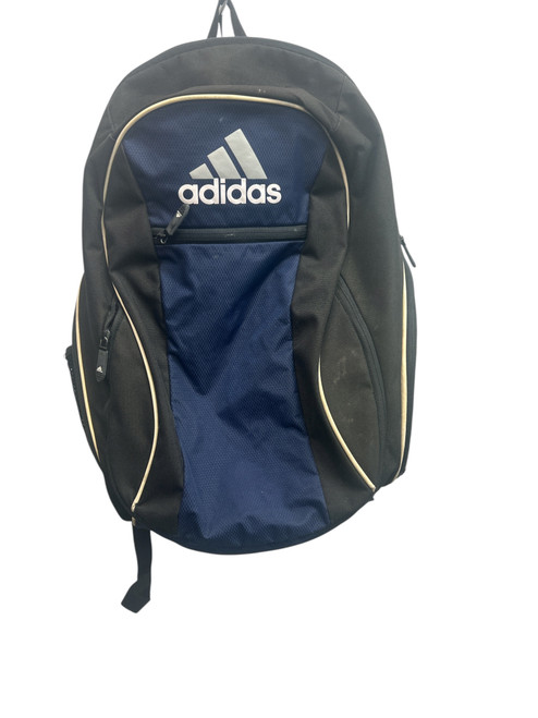 Vist Large View of Product Image Which is Used Adidas Soccer Player backpack Black And Navy Blue