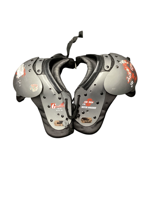 Vist Large View of Product Image Which is Used Air AIRTECH Football Shoulder Pads Black 40-60lbs