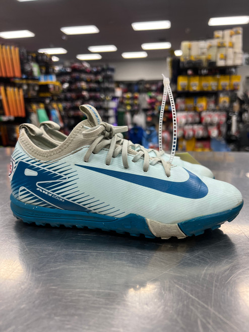 Vist Large View of Product Image Which is Used Nike MERCURIAL Soccer Indoor Shoes Carolina Blue Junior 04.5