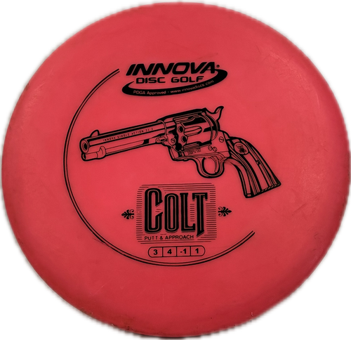 Vist Large View of Product Image Which is Used Innova COLT Disc Golf Putter Pink