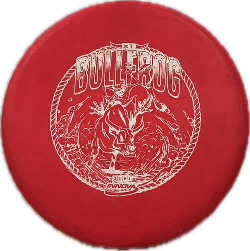 Vist Large View of Product Image Which is Used Innova BULLFROG Disc Golf Putter Pink