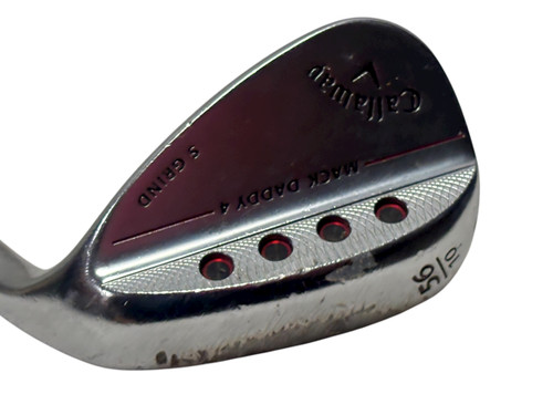 Vist Large View of Product Image Which is Used Callaway MACK DADDY 4 S GRIND Golf Wedge Mens 10deg bounce RH 56 Degree 35" w/ XP 115 S300 Shaft