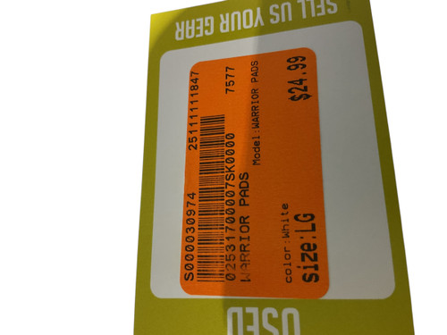 Vist Large View of Product Image Which is Used WARRIOR PADS Lacrosse Shoulder Pads White LG