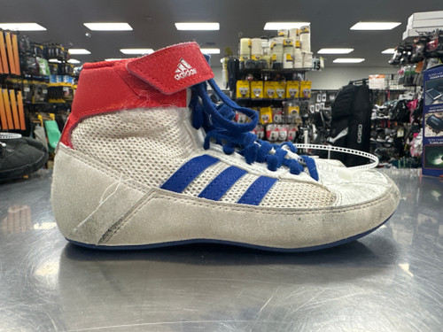 Vist Large View of Product Image Which is Used Adidas HVC Wrestling Shoes White Junior 02