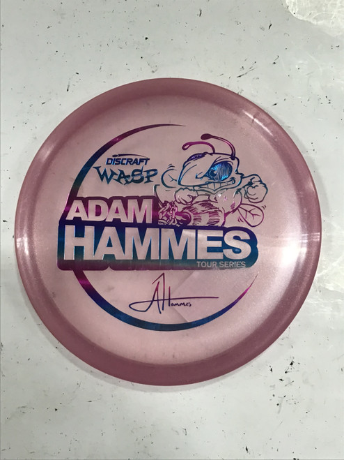 Vist Large View of Product Image Which is Used Discraft Z WASP Disc Golf Mid Range Pink 177g
