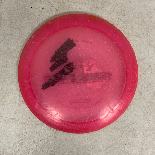 Vist Large View of Product Image Which is Used Dynamic Discs LUCID DEFENDER Disc Golf Driver Pink 174g