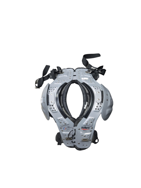 Vist Large View of Product Image Which is Used Schutt YFLEX PADS YOUTH FB Shoulder Pads Grey SM