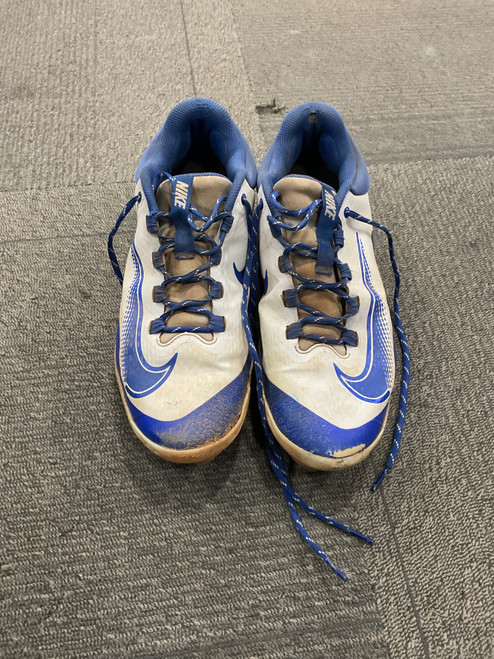 Vist Large View of Product Image Which is Used Nike BASEBALL CLEATS METAL BB/SB Cleats White Senior 10.5