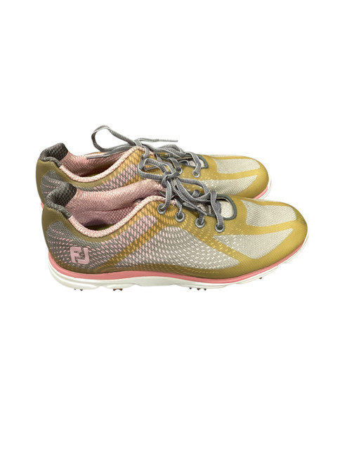Vist Large View of Product Image Which is Used Foot Joy Womens Golf Shoes Pink Senior 9