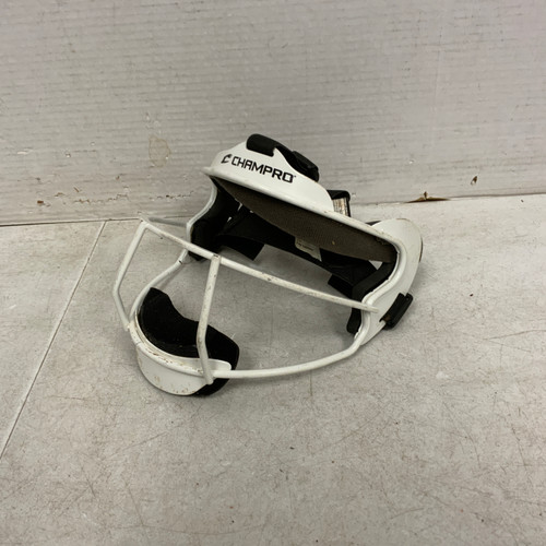 Vist Large View of Product Image Which is Used Champro FIELDERS MASK BB/SB Fielders Mask White One Size