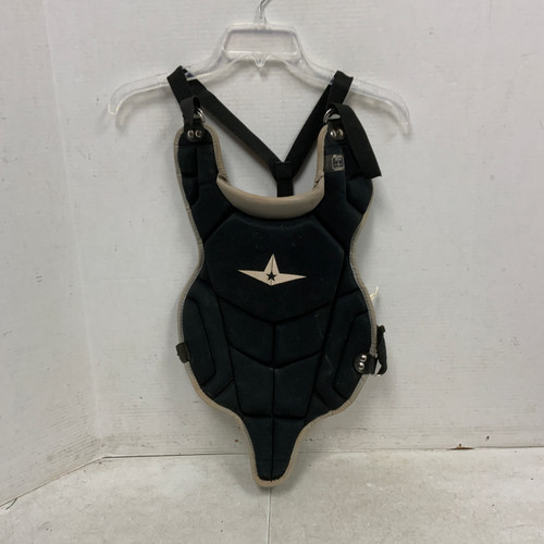 Vist Large View of Product Image Which is Used All Star CPCC79LS Catchers Chest Protector Black Youth