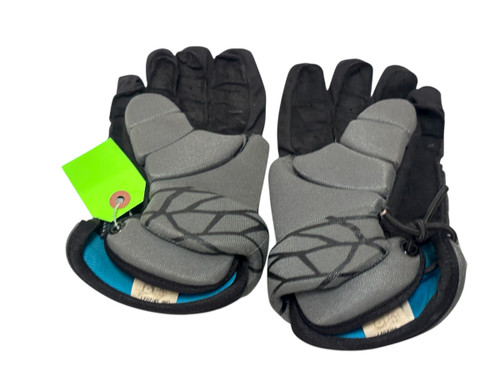 Vist Large View of Product Image Which is Used Nike VAPOR LT Youth Lacrosse Gloves Grey LG