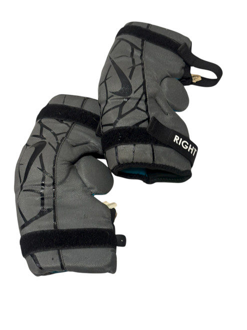 Vist Large View of Product Image Which is Used Nike VAPOR LT Youth Lacrosse Arm Pads/Guards Grey LG