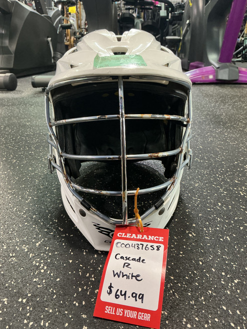Vist Large View of Product Image Which is Used Cascade R Lacrosse Helmet White One Size