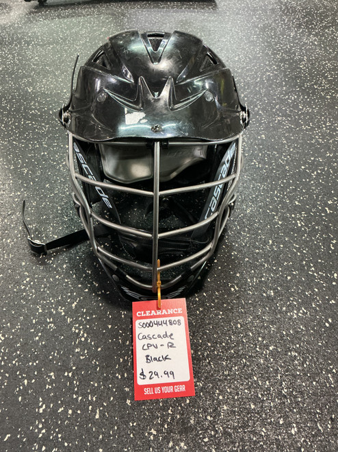 Vist Large View of Product Image Which is Used Cascade CPV-R Lacrosse Helmet Black One Size
