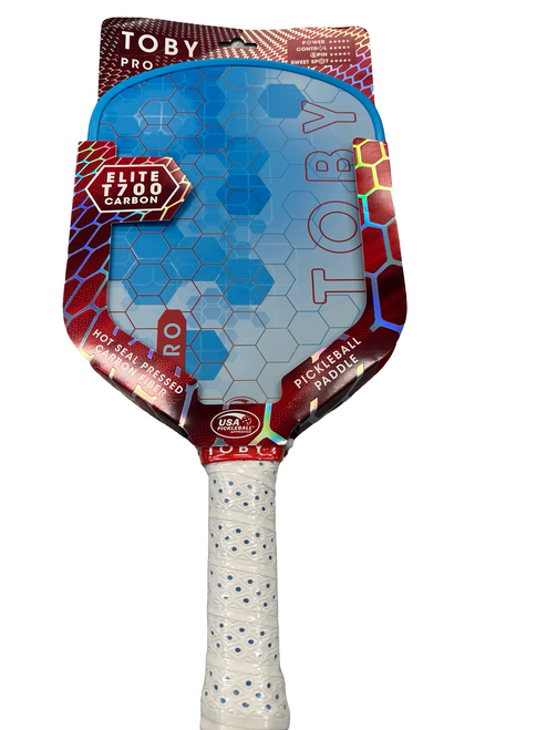Vist Large View of Product Image Which is Used TOBY PRO Pickleball Racquet Royal Blue