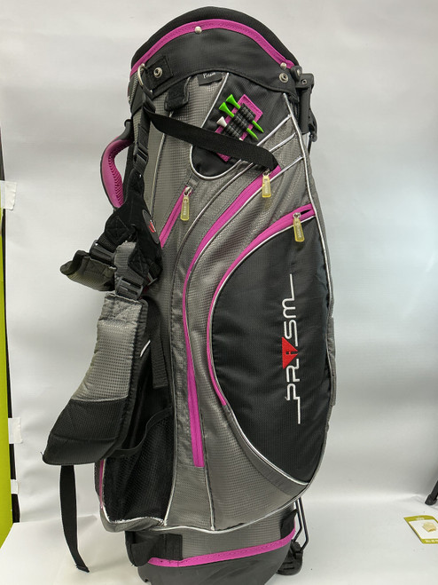 Vist Large View of Product Image Which is Used Hunter PRISM Womens Stand Bag Black And Pink