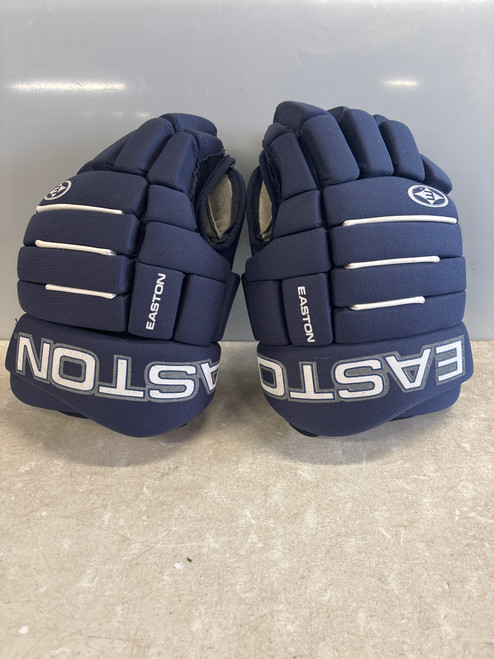 Vist Large View of Product Image Which is Used Easton OCTANE Senior Gloves Navy Blue 14"