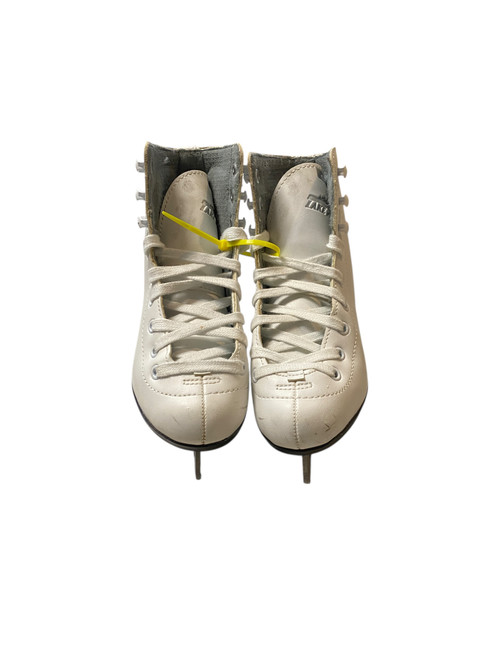 Vist Large View of Product Image Which is Used Cadie LAKE PLACID WHITE FIGURE SKATE Girls Figure Skate White Youth 13.0