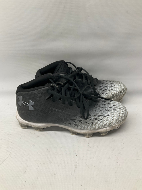 Vist Large View of Product Image Which is Used Under Armour RENEGADE FB Adult FB Cleats Black And White Senior 7