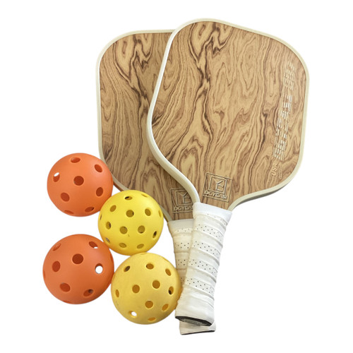 Vist Large View of Product Image Which is Used DGYCASI PICKLEBALL SET Pickleball Racquet Chocolate And Almond