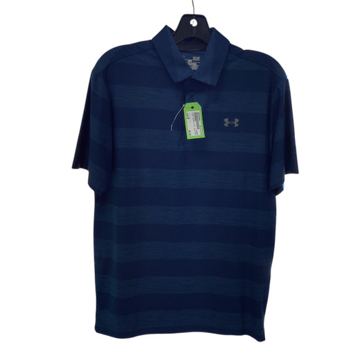 Vist Large View of Product Image Which is Used Under Armour S.S. Golf Shirt M Navy Blue SM