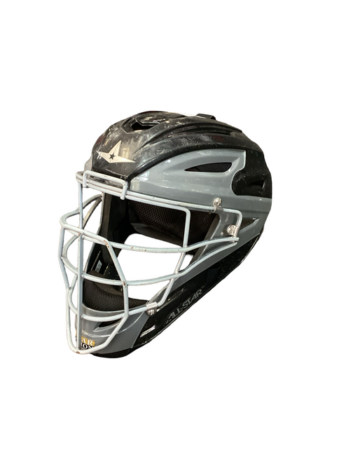 Vist Large View of Product Image Which is Used All-Star MVP2500-1 Catchers Helmet w/Mask Black LG