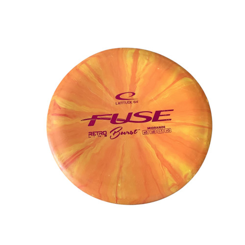 Vist Large View of Product Image Which is Used Latitude 64 FUSE Disc Golf Mid Range Orange