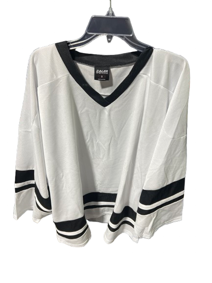 Vist Large View of Product Image Which is Used Goalie Jersey Top White Senior