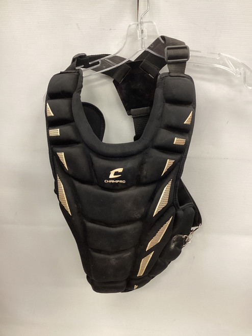 Vist Large View of Product Image Which is Used Champro CP103B Catchers Chest Protector Black Junior