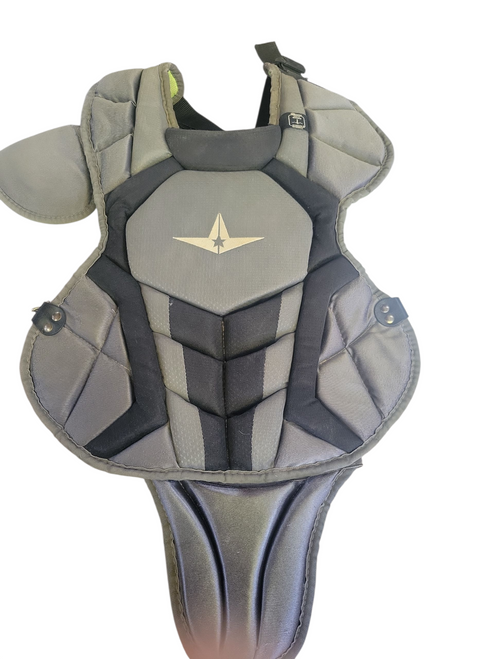 Vist Large View of Product Image Which is Used All Star CHEST PROTECTOR Catchers Chest Protector Grey Intermed