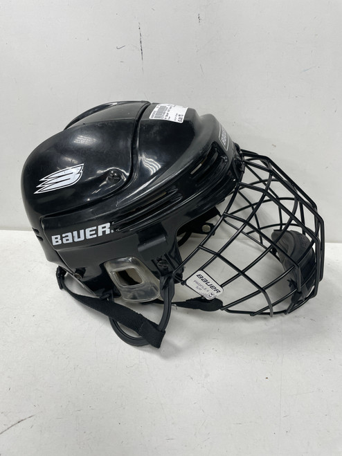 Vist Large View of Product Image Which is Used Bauer 4000 Helmet Cage Combo Black MD