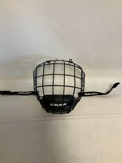 Vist Large View of Product Image Which is Used Bauer PROFILE II OREO Hockey Wire Mask White And Black MD
