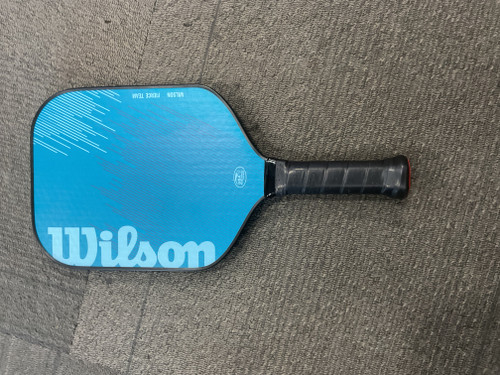 Vist Large View of Product Image Which is Used Wilson FIERCE TEAM Pickleball Racquet Carolina Blue