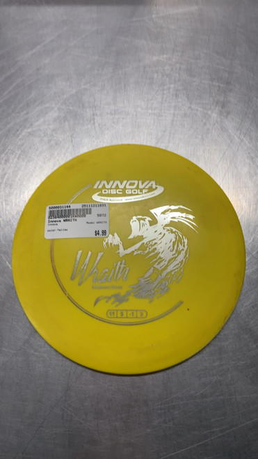 Vist Large View of Product Image Which is Used Innova WRAITH Disc Golf Driver Yellow