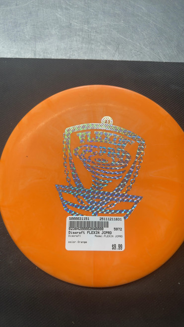 Vist Large View of Product Image Which is Used Discraft FLEXIN JCPRD Disc Golf Putter Orange