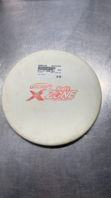 Vist Large View of Product Image Which is Used Discraft XZONE SOFT Disc Golf Putter White
