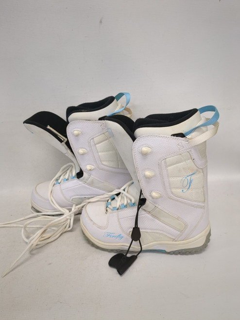Vist Large View of Product Image Which is Used Firefly SNOWBAORD BOOT Womens Snowboard Boots White Senior 7
