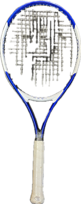Vist Large View of Product Image Which is Used Prince RAGE Adult Tennis Racquet Royal Blue 4 1/2"
