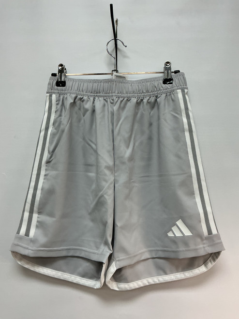 Vist Large View of Product Image Which is Used Adidas AERO READY Soccer Shorts Yth Grey LG
