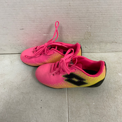 Vist Large View of Product Image Which is Used Lotto Soccer Cleats Pink Youth 11.0