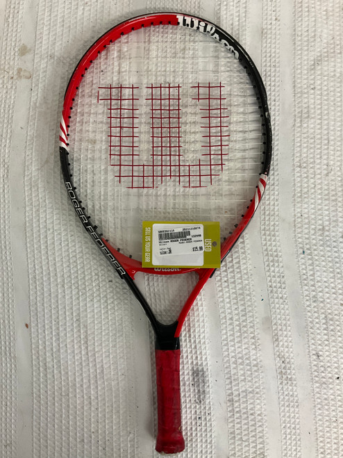 Vist Large View of Product Image Which is Used Wilson ROGER FEDERER Junior Racquetball Racquet Red Junior