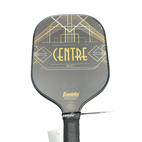 Vist Large View of Product Image Which is Used Franklin CENTRE MAX GRIT Pickleball Racquet Black
