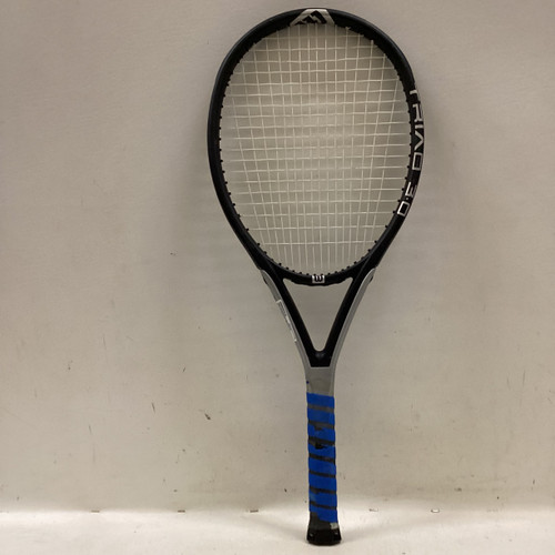 Vist Large View of Product Image Which is Used Wilson TRIAD 3.0 Adult Tennis Racquet Black 4 1/2"